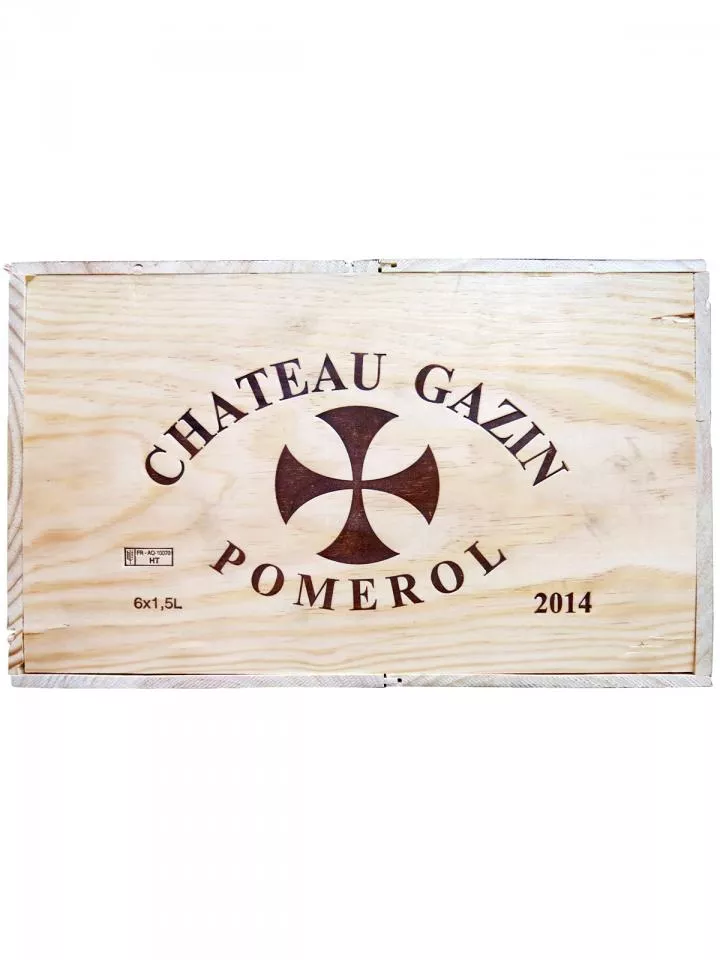 Château Gazin 2014 Caisse bois d'origine de 6 magnums (6x150cl)