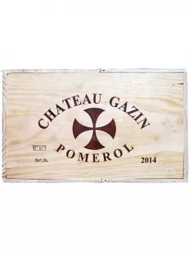 Château Gazin 2014 Caisse bois d'origine de 6 magnums (6x150cl)