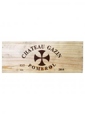 Château Gazin 2014 Caisse bois d'origine de 3 double magnums (3x300cl)