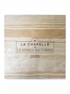 La Chapelle de la Mission Haut-Brion 2015 Caisse bois d'origine de 3 magnums (3x150cl)