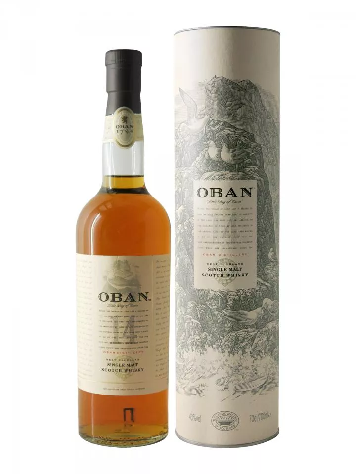 Whisky 14 ans Oban Coffret d'une bouteille (70cl)